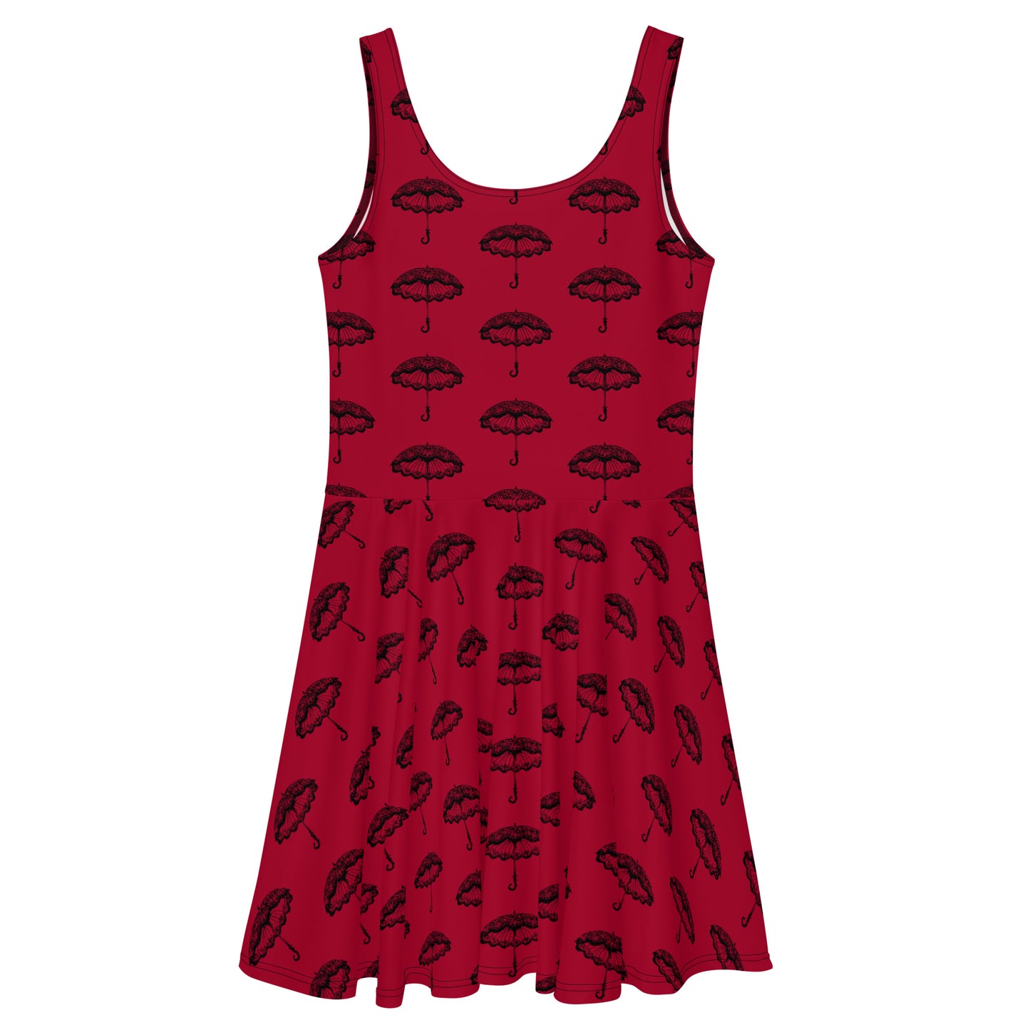 Blood Red Skater Dress Umbrella