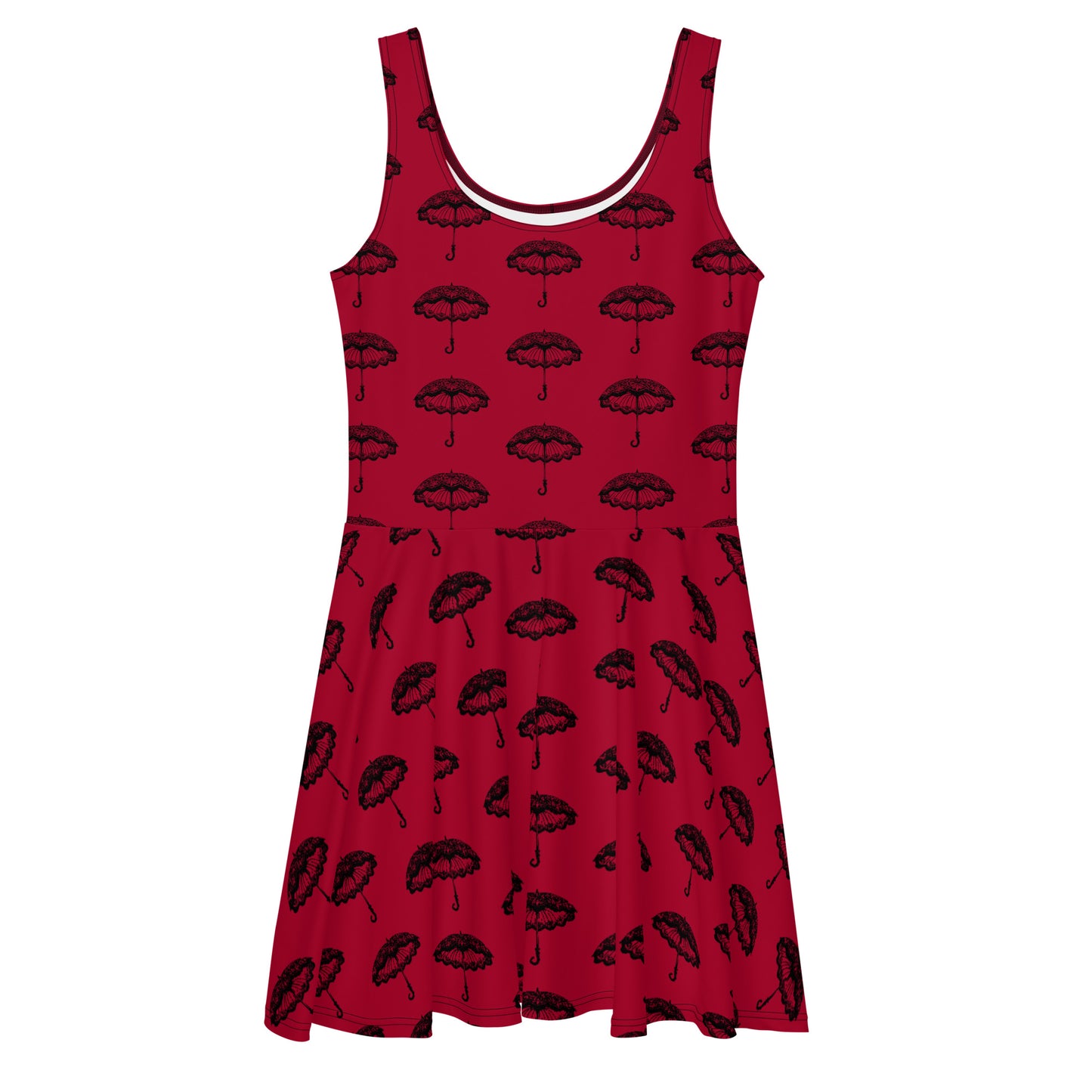 Blood Red Skater Dress Umbrella