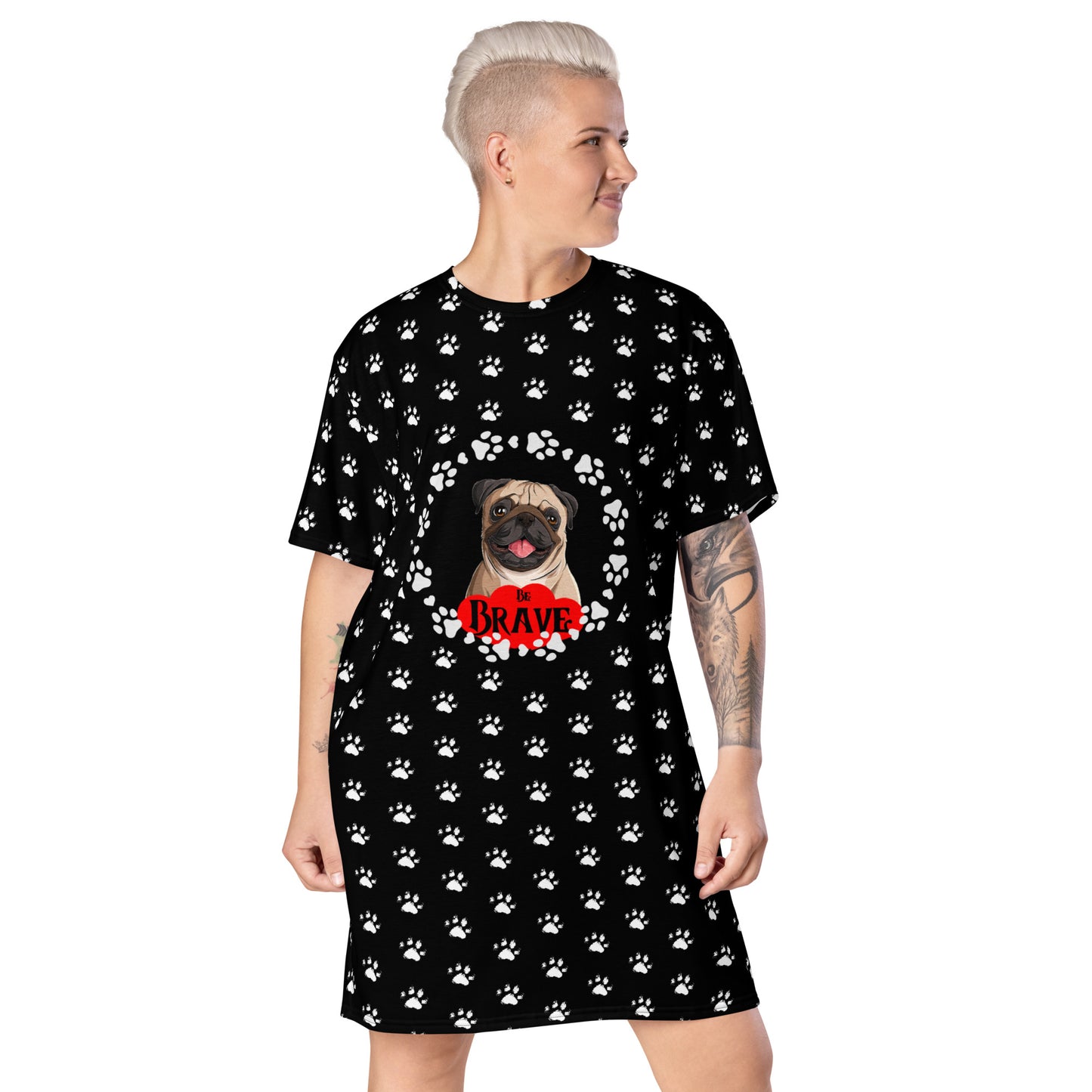 Be Brave T-Shirt Dress