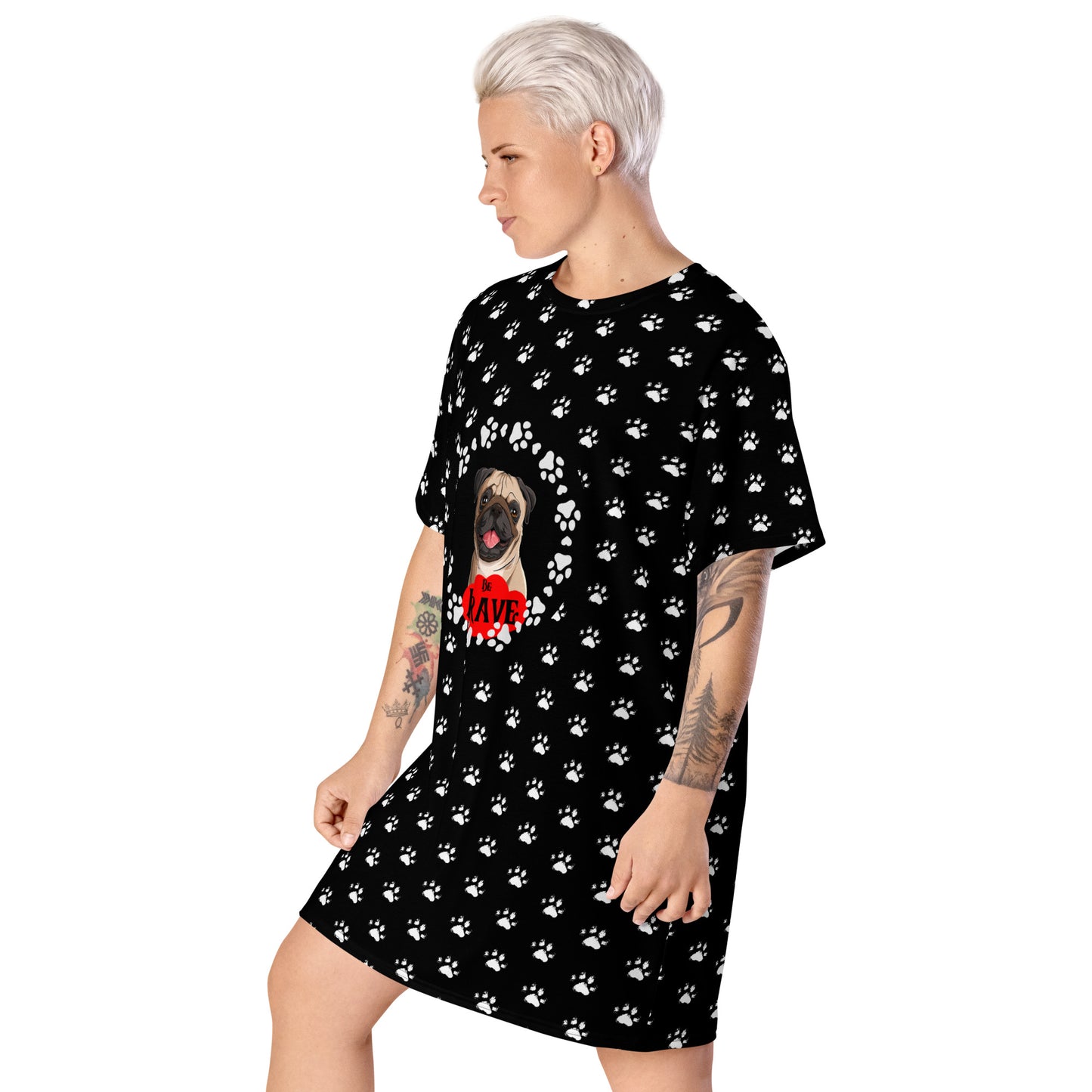 Be Brave T-Shirt Dress