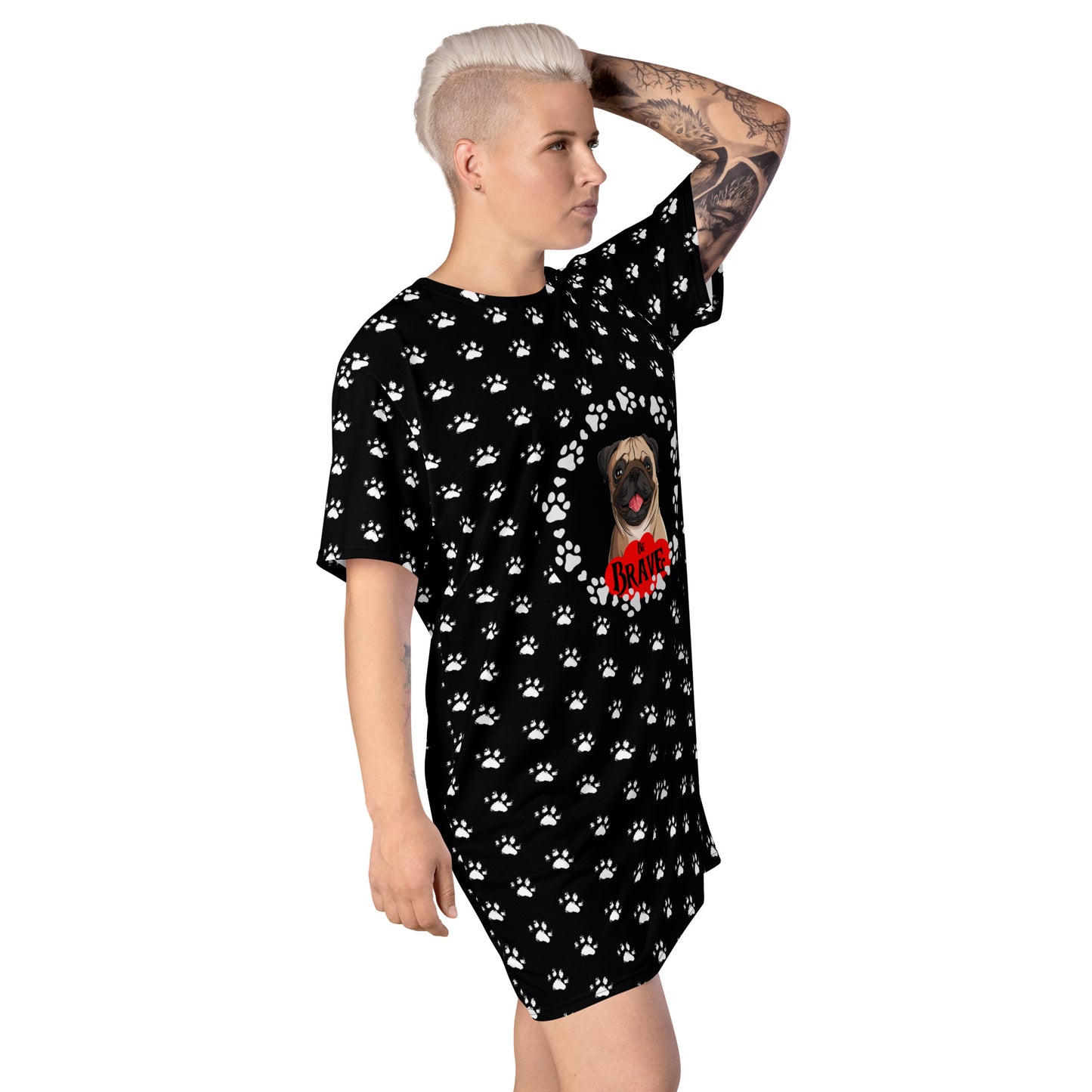 Be Brave T-Shirt Dress