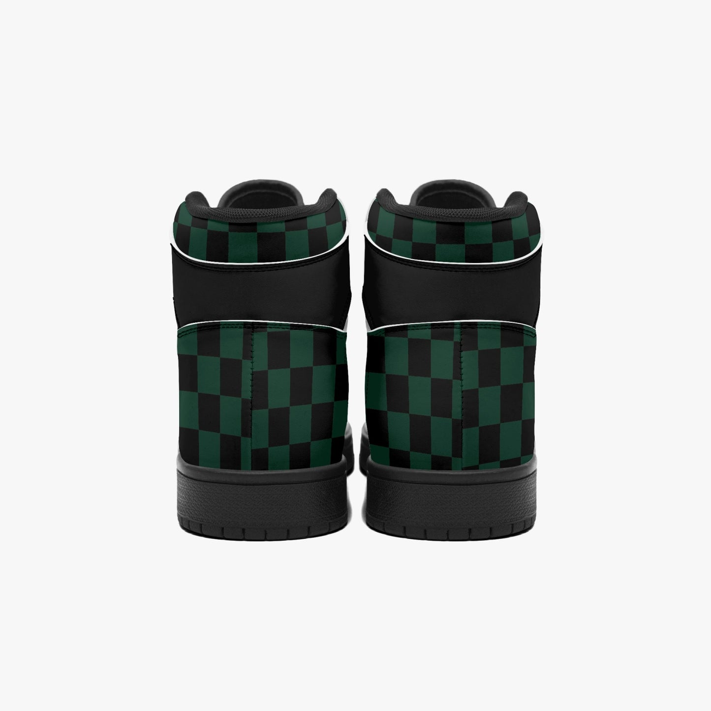 High ankle sneakers Green Checkered Celtic