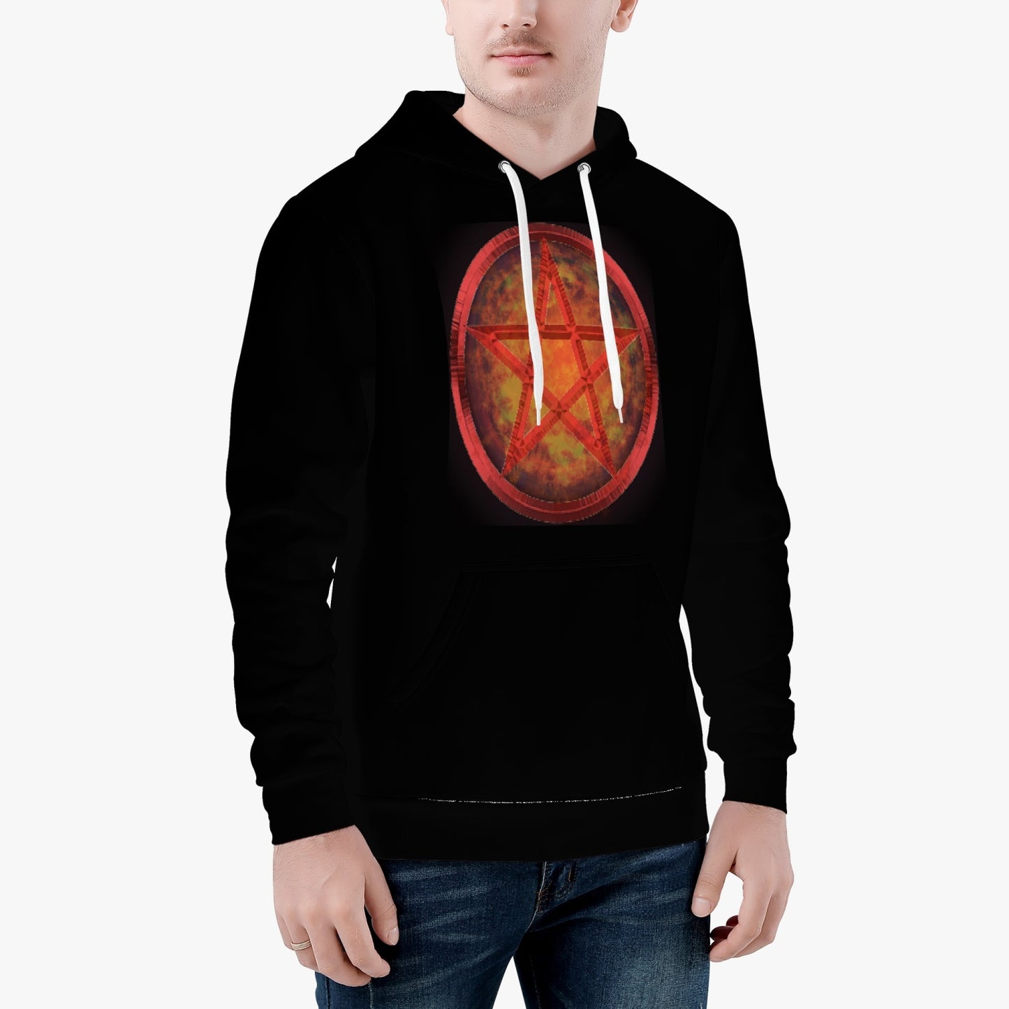 Hoodie Pentagram Fire