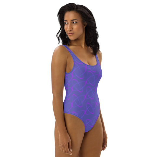 Purple Light One-Piece Swimsuit Lavender