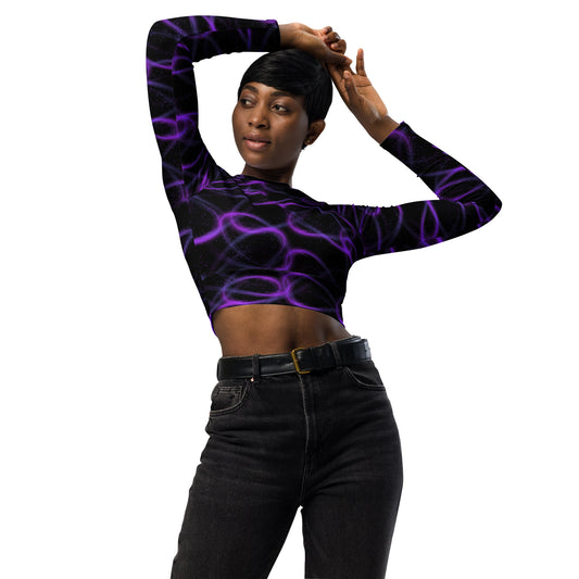 Purple Light crop top