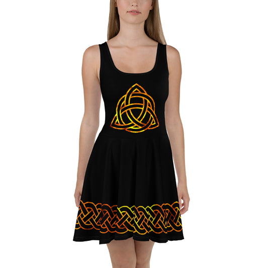 Celtic Fire Skater Dress