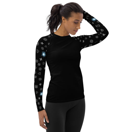 Wicca Pattern sleeves Rash Guard